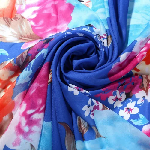 Vista 3 de Ayliss Traje de baño para mujer, de gasa, estampado, pareo para playa, pareo