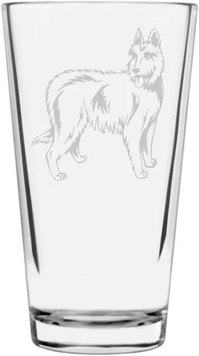 Vista 267 de Podenco Canario - Vaso de pinta de 16 onzas con temática de perro personalizado