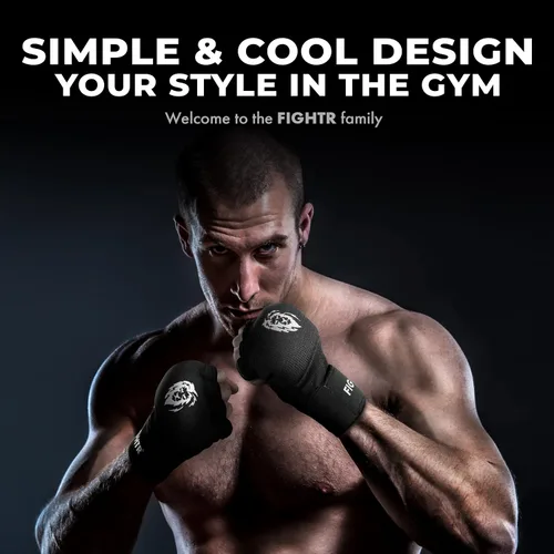 Vista 8 de FIGHTR® Guantes interiores premium con gel - Envoltura rápida y mayor estabilidad Vendas de gel para boxeo, MMA, Muay Thai y artes marciales