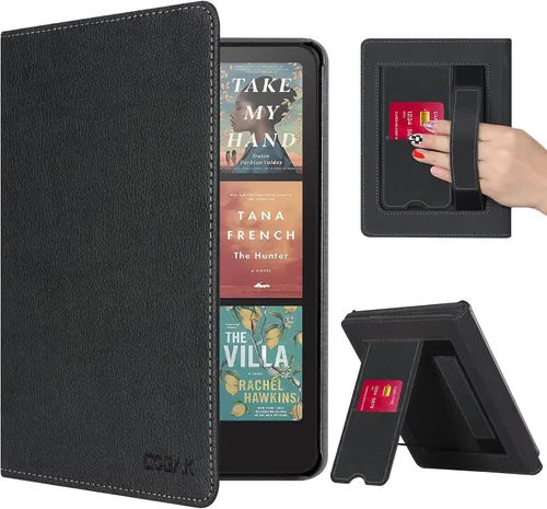 Vista 29 de CoBak Funda con soporte para Kindle Paperwhite - Funda de piel sintética duradera con función de apagado y encendido automático, ranura