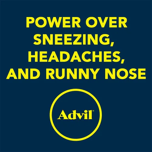 Vista 5 de Advil - Tabletas para aliviar la alergia y la congestión, analgésico, reductor de fiebre y alivio de alergias con ibuprofeno, clorhidrato