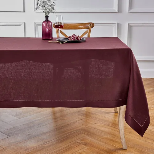 Vista 43 de Solino Home Mantel de lino blanco de 52 x 52 pulgadas, mantel cuadrado de lino 100% puro, con dobladillo clásico, lavable a máquina para verano