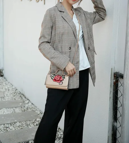 Vista 3 de MKF Collection - Bolso bandolera para mujer, con múltiples bolsillos, bolso de mano de piel sintética