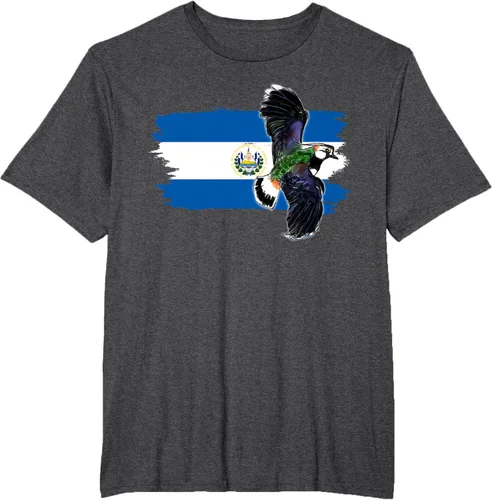 Vista 19 de Camiseta con la bandera de El Salvador, mapa de El Salvador, camiseta de Salvador para mujer, Negro