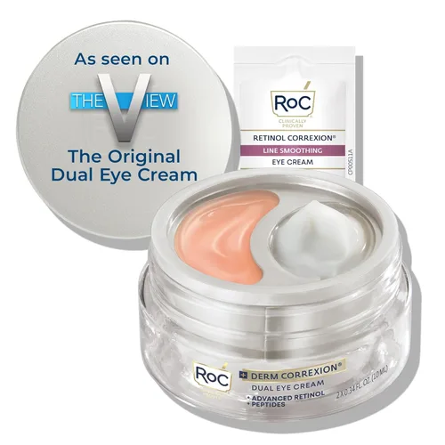 Vista 10 de RoC Derm Correxion Retinol Crema de Reparación para Ojos Tratamiento de Ojeras con Niacinamida, Resveratrol, Proxygen para ojos hinchados, arrugas