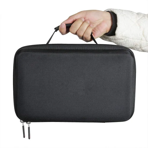 Vista 6 de Hermitshell Estuche de viaje duro para Fifine UHF Dual Channel Wireless Handheld Microphone System-K036