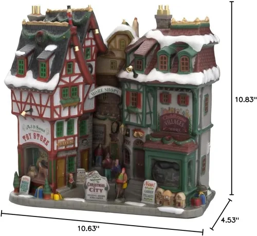 Vista 2 de Lemax Pueblo de Navidad Ciudad de Navidad Funciona con pilas (4.5V) - 15739
