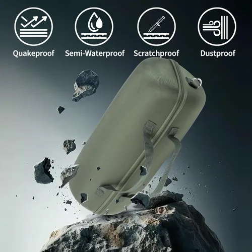 Vista 8 de Funda compatible con altavoz Bluetooth portátil JBL Xtreme 5 (verde militar)