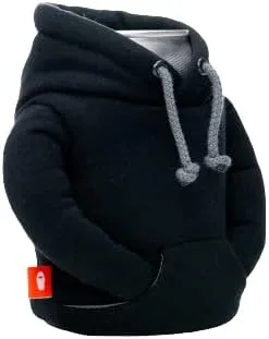 Vista 2 de Puffin - La chaqueta con capucha para bebidas, enfriador de latas aislante, negropeltre