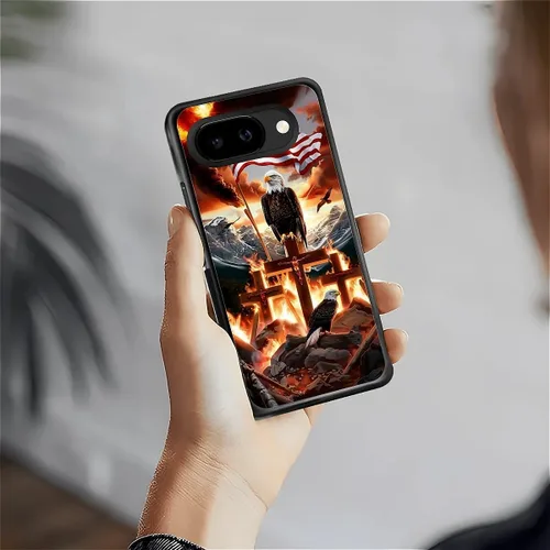 Vista 385 de Compatible con Google Pixel 4A 5G Mobile Case Creative Acrylic Panel trasero Silicona Protección Grip especialmente diseñado para Google Pixel 4A 5G