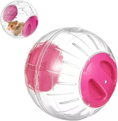 Vista 9 de Pelota de ejercicio de hámster silenciosa Bola de hámster transparente para ratas enanas, relieve del aburrimiento y aumenta la actividad