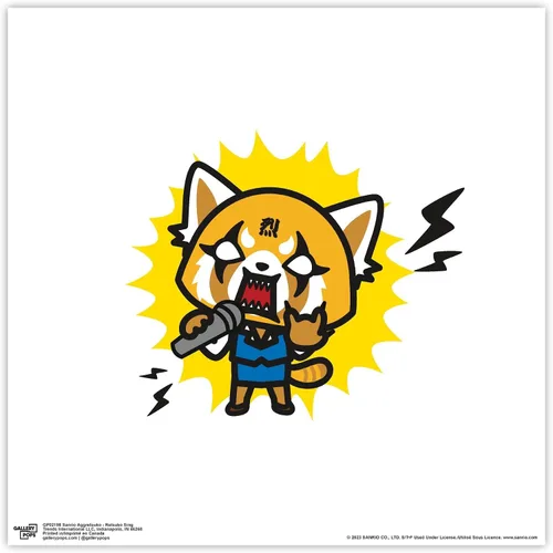 Vista 9 de Trends International Gallery Pops Sanrio Aggretsuko Retsuko - Póster de pared de arte para pared, 12.00 x 12.00 pulgadas, versión de marco negro