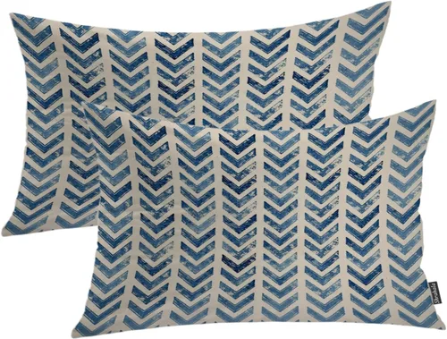 Vista 41 de Shrahala Abstract Art Modern Aesthetic Decorative Pillow Covers, Fluid Forms Minimalist Throw Pillow Cover Blended Hidden Zipper Cushion Cases for