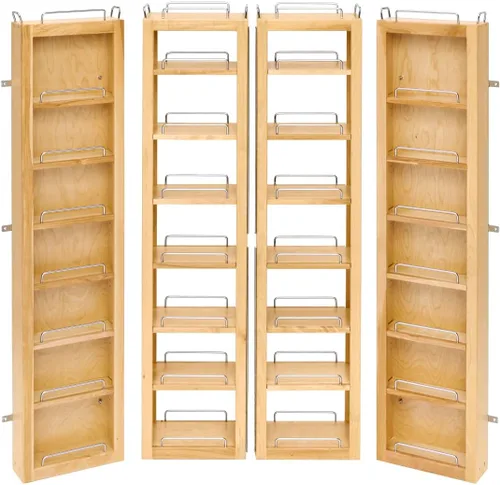 Vista 7 de Rev-A-Shelf Kit organizador de armario de despensa con columpio de madera