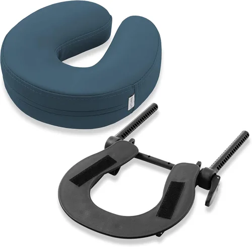 Vista 11 de Saloniture Mesa De Masaje Ajustable Cuna De Cara Y Almohada 3" Espuma - Negro