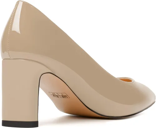 Vista 5 de Zapatos de tacón medio grueso para mujer, con puntera puntiaguda, de 2.5 pulgadas