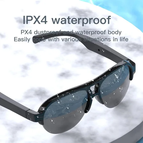 Vista 5 de Smart Sunglasses Touch Control HD Mic Double Speakers Smart Glasses Music Wireless Calling Glasses Outdoor