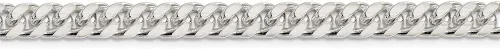 Vista 2 de Pulsera cubana de plata de ley 925 de 0.256in con eslabones abovedados