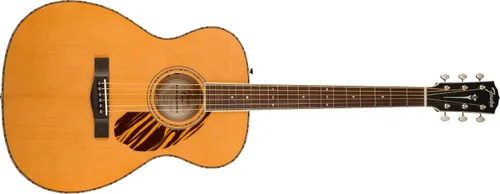 Vista 14 de Fender Paramount PM-3 Guitarra acústica estándar triple-0, con garantía de 2 años, natural, con estuche