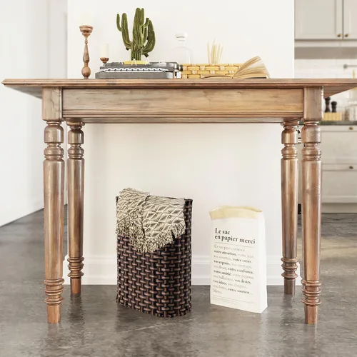 Vista 5 de PEMAR Soporte de mimbre para paraguas para interiores y exteriores, decorativo tejido a mano para el hogar, entrada, rústico, granja, multiusos
