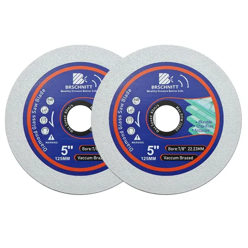 Vista 23 de Disco de corte de vidrio - 3 piezas de 3 pulgadas para amoladora angular con eje de 0.394 pulgadas para pulido de diamante, disco de corte