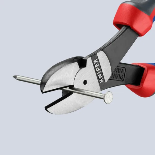 Vista 3 de KNIPEX Herramientas - Cortadores diagonales de alto apalancamiento, multicomponente (7402180) agarre cómodo de 7.25 pulgadas