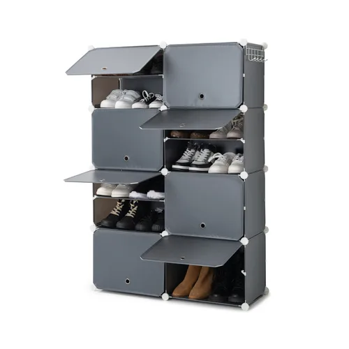 Vista 10 de Zapatero Modular Portátil InnovaGoods Gris