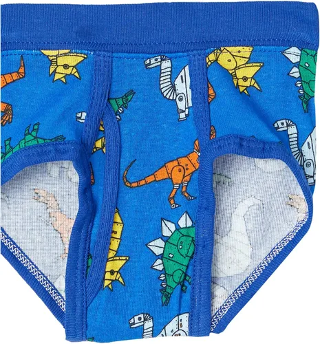 Vista 4 de Hanes Paquete de calzoncillos para niños pequeños, ropa interior de algodón con estampado de dinosaurios, paquete de 10