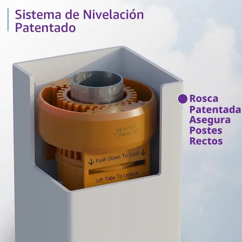 Vista 7 de WamBam Westport - Puerta de privacidad, vinilo blanco, kit de bricolaje sin excavación Privacidad de 4 pies de alto x 4 pies de ancho