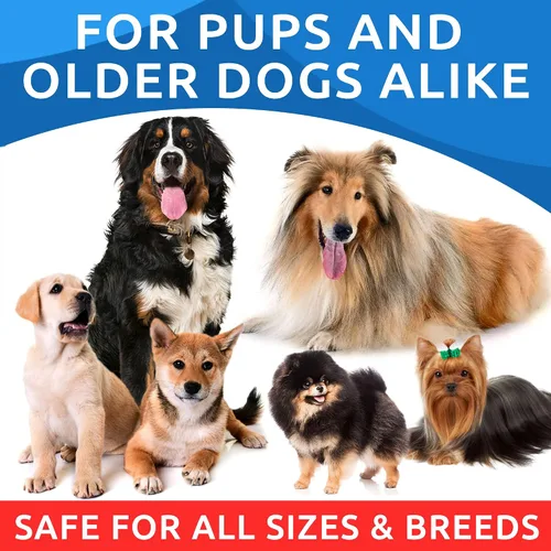 Vista 7 de BARK&SPARK Omega 3 para perros - 180 golosinas de aceite de pescado para la muda de pelo de perro, alergia cutánea, alivio de la picazón