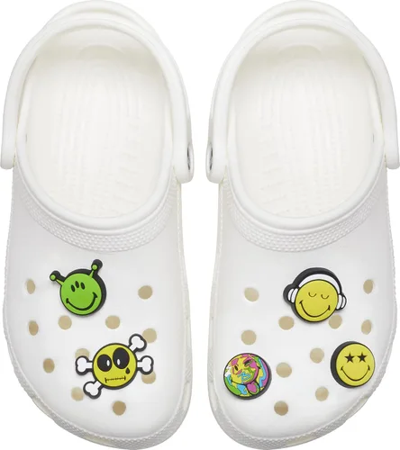 Vista 3 de Crocs Icon Pack Jibbitz Shoe Charms, Smiley