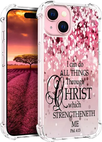 Vista 76 de Funda compatible con iPhone 15, bonita funda transparente para mujer, funda de silicona transparente para teléfono, color negro, tigre poderoso