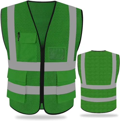 Vista 13 de FEimaX Chaleco de seguridad de alta visibilidad Chalecos de trabajo