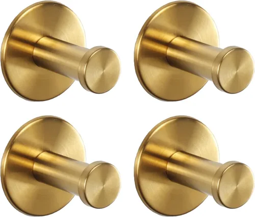 Vista 16 de Ganchos para toallas de baño, paquete de 4 ganchos autoadhesivos para abrigos, resistentes sin perforaciones, gancho para bata, colgador de ropa