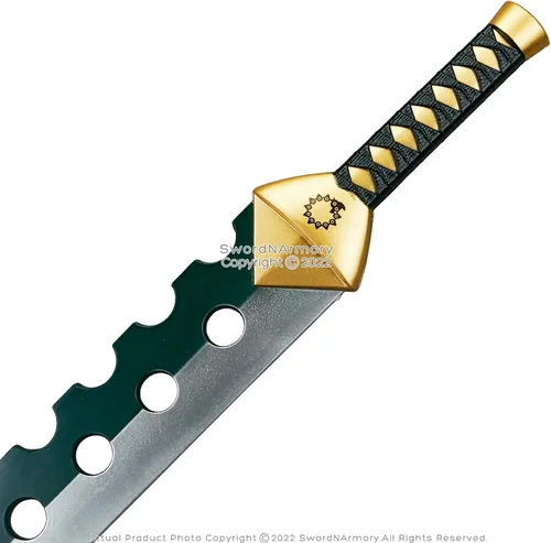 Vista 4 de Munetoshi Espada de espuma Lostvayne de 29" Tesoro Sagrado Meliodas Wrath Fantasy Anime Cosplay, Verde