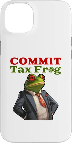 Vista 15 de Funda para iPhone 16 Commit Tax Frog Funny Fraud Meme Case