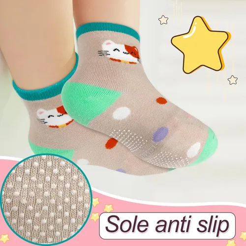 Vista 4 de ONESING 12 pares de calcetines para recién nacidos, calcetines unisex para bebés, niñas y niños pequeños, calcetines de 0-12 y 12-24 meses