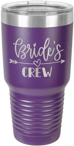 Vista 20 de Vaso grabado para novias de acero con revestimiento de polvo y láser, taza de viaje, sin BPA, para mantener tu bebida fría o caliente, idea