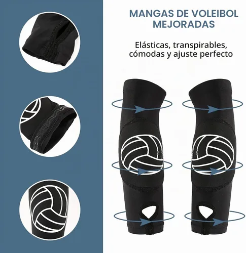 Vista 5 de Yxmeiguo Mangas de brazo de voleibol para pasar el antebrazo con almohadillas de protección, regalos de equipo de voleibol para jóvenes