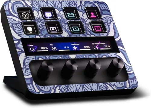 Vista 17 de MightySkins - Piel de fibra de carbono compatible con Elgato Stream Deck + madera gris Acabado de fibra de carbono texturizado protector
