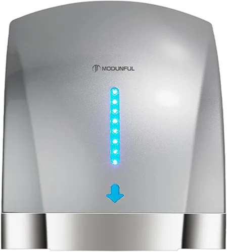 Vista 13 de modunful Secadores de manos compactos para baños domésticos: secador de manos Turbo Power con enchufe de 110V, flujo de aire dual, D5 Ease Pure