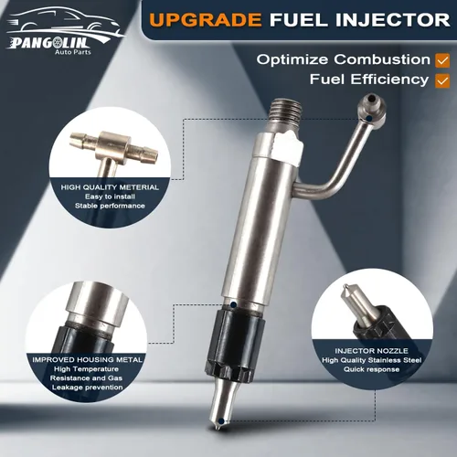 Vista 3 de PANGOLIN Y729503-53100 nuevo inyector de combustible 4 PCS para Yanmar Komatsu Engine 4D84E 4D88E 4TNE88 piezas del mercado de accesorios