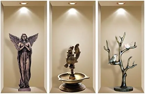 Vista 11 de NR1 - Juego de calcomanías de pared 3D, decoración de pared 3D, calcomanías de pared para sala de estar, calcomanías de pared para dormitorio