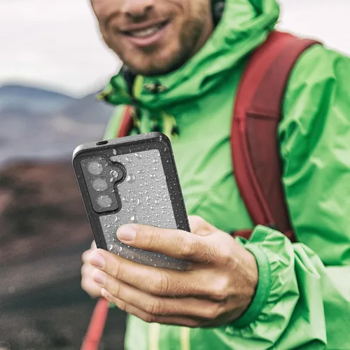 Vista 5 de Encased Funda impermeable para cinturón diseñada para Samsung Galaxy S24 Plus, funda protectora de cuerpo completo con protector de pantalla