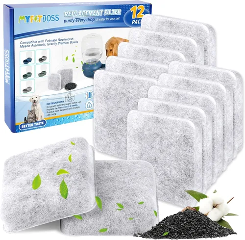 Vista 10 de Filtro de agua de repuesto para perros, filtro de agua para perros, filtro de agua para mascotas compatible con cuencos de agua automática por