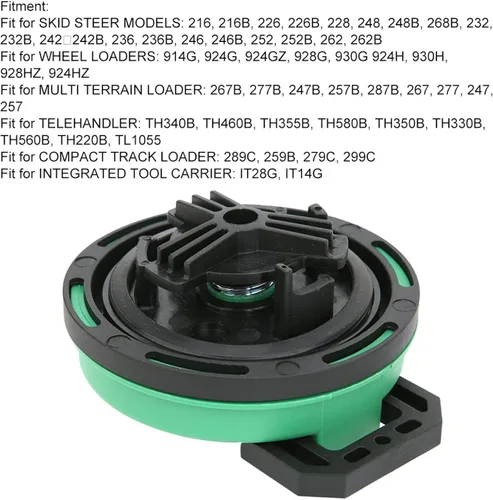 Vista 3 de 2849039 Tapa de combustible con bloqueo de tapa de combustible, tapa de aceite para cargadores de ruedas, compatible con modelos de dirección