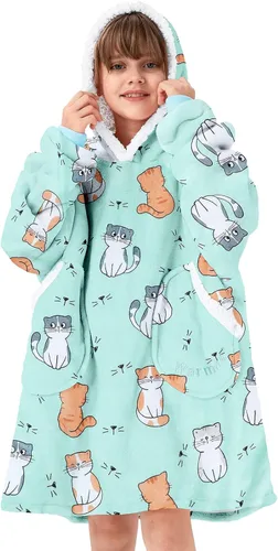 Vista 12 de American Trends Wearable Blanket Hoodie, Oversized Sherpa Warm Hoodie Blanket Thick Sweatshirt, Gift for Women Men Girls