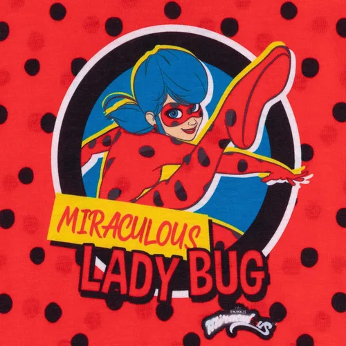 Vista 7 de Miraculous Ladybug - Conjunto de pijama de 4 piezas y pantalones a juego para niñas pequeñas