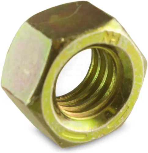 Vista 4 de Tornillos de cabeza hexagonal de 1/4"-20 x 1-1/2 pulgadas, tuercas, arandelas, grado 8, grueso, amarillo-zinc (paquetes múltiples)