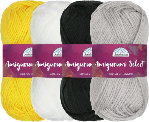 Vista 13 de JubileeYarn Amigurumi Select - Hilo de acrílico para bebé - Surtido de inspiración 83-4 madejas